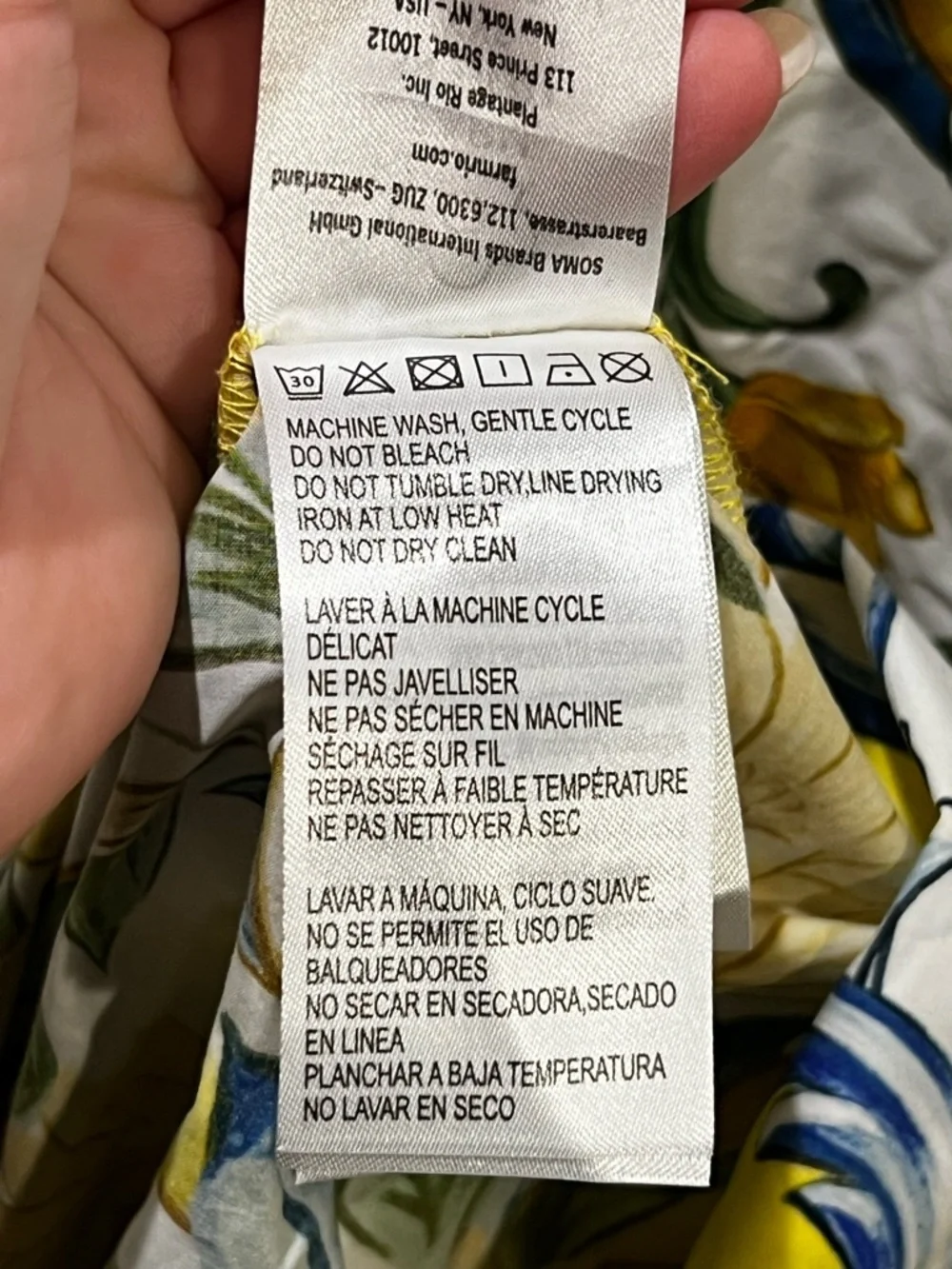 FARM Rio Sicily Scarf Print Maxi Dress Yellow Floral XXS NWT - Picture 11 of 11